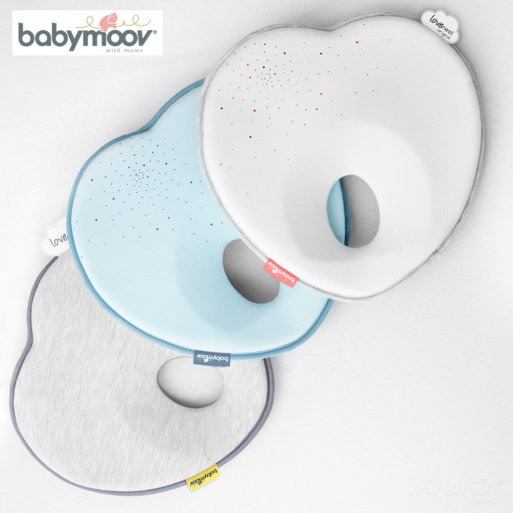 Gối chống bẹt đầu cho bé Babymoov BM14299 cho trẻ tư thế nằm dễ chịu