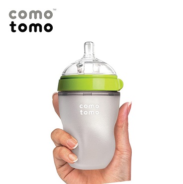 Bình sữa Comotomo 250ml màu xanh dành cho bé từ 6 tháng tuổi