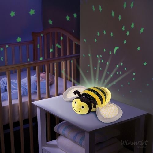Đèn chiếu sao ru ngủ hình Ong vàng SM06476 chất liệu an toàn