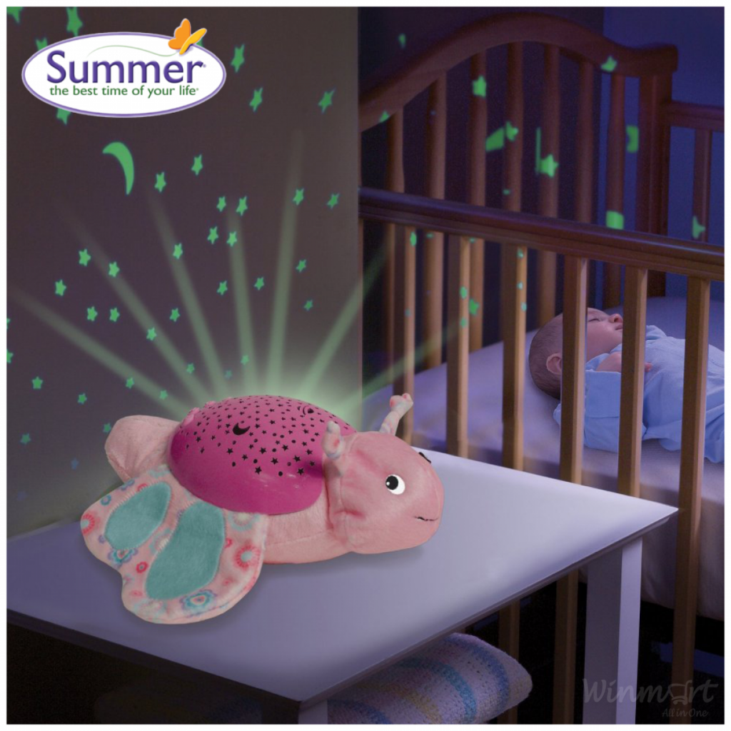 Đèn chiếu sao ru ngủ hình bươm bướm Summer chất liệu cao cấp