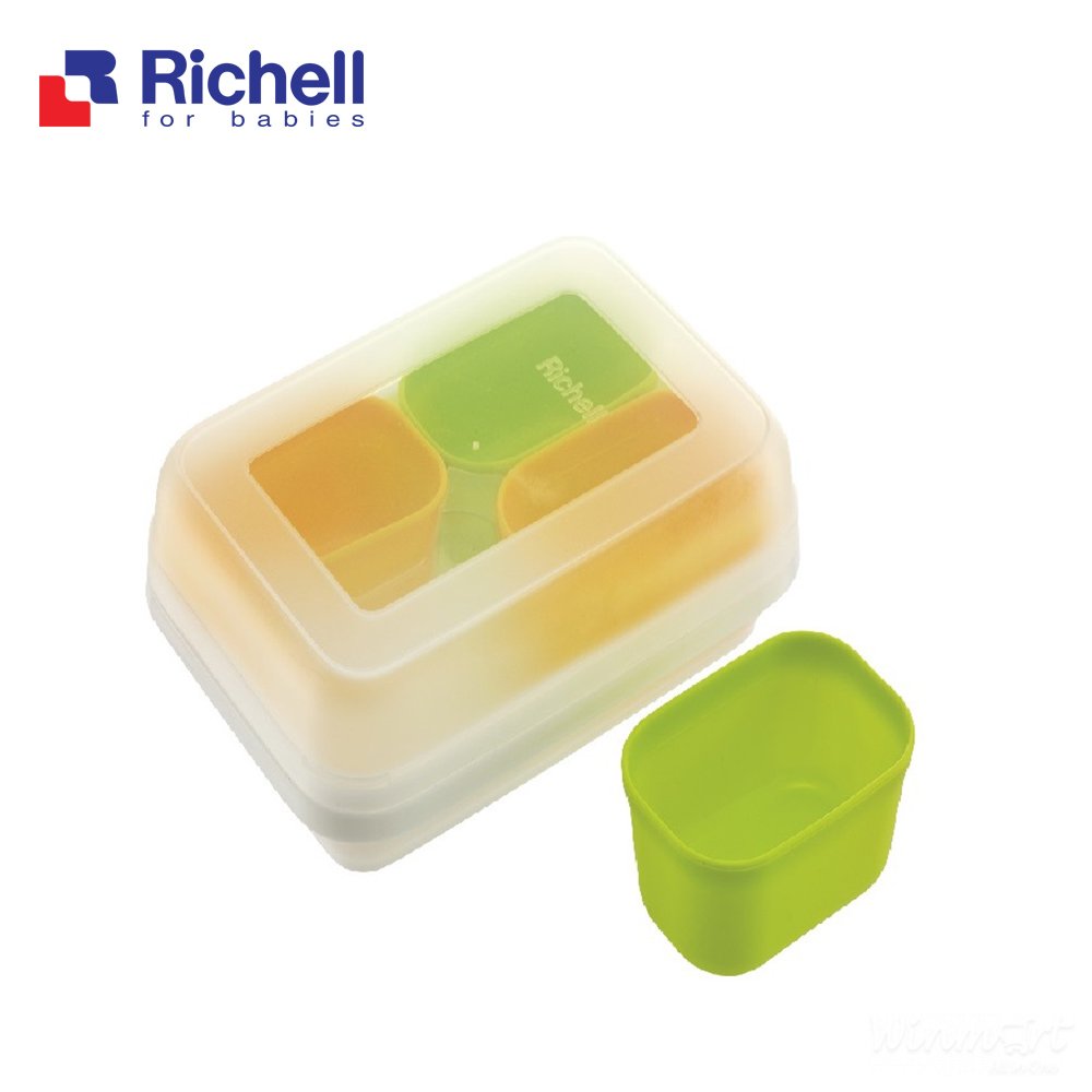 Bộ chia thức ăn 2 màu RC49700 thiết kế 4 hộp nhỏ tiện dụng