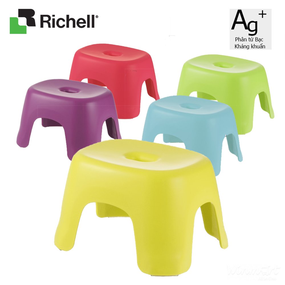 Ghế nhựa kháng khuẩn Hayur Richell màu Vàng thiết kế thoải mái khi ngổi