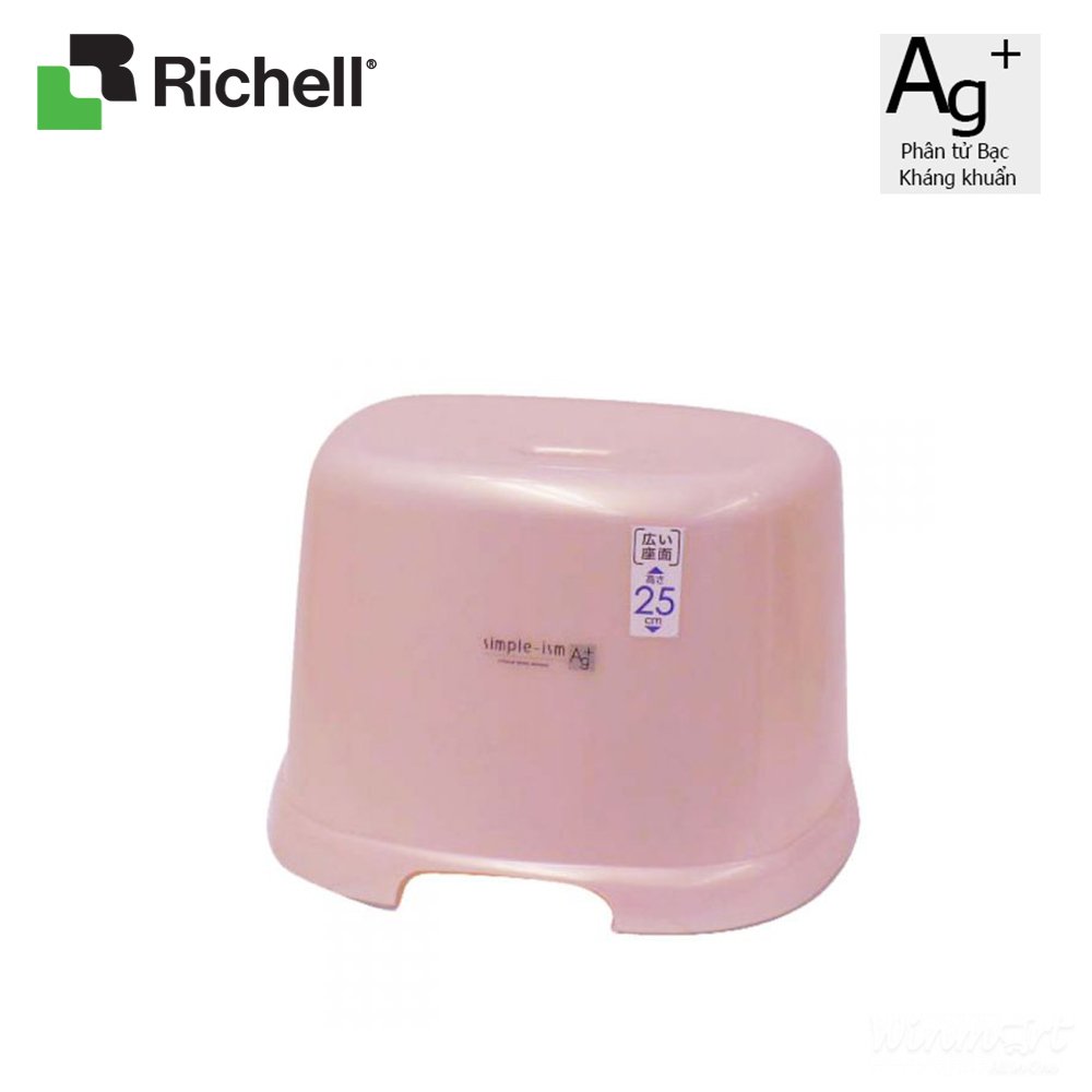Ghế nhựa kháng khuẩn WH Richell màu Hồng RC33298