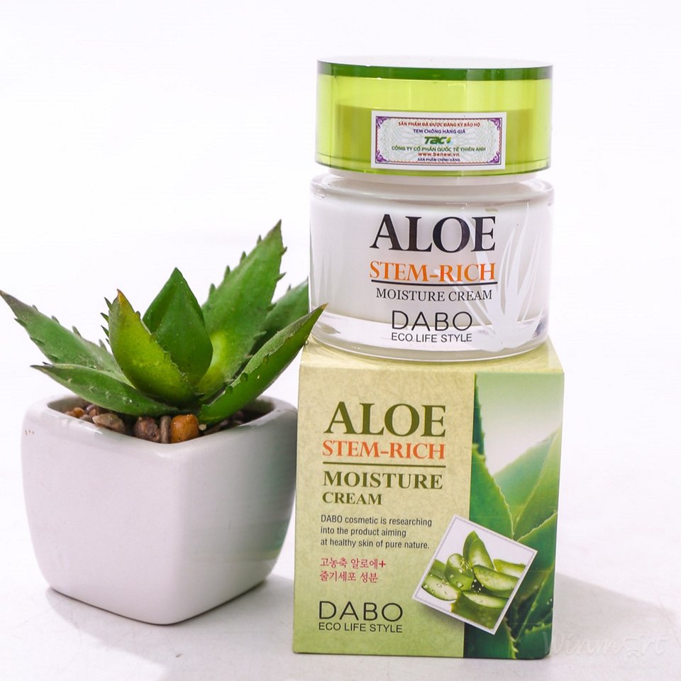 Kem Lô hội dưỡng ẩm DABO Aloe Stem-rich Cream 50ml