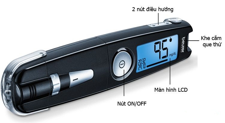 Máy đo đường huyết có thể kết nối máy tính mã GL50 thiết kế nhỏ gọn