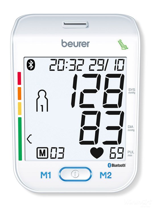 Máy đo huyết áp công nghệ Bluetooth mã BM77 thiết kế thông minh tiện dụng
