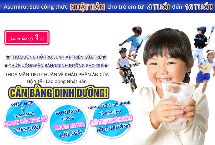 Sữa tăng trưởng chiều cao Asumiru sản phẩm hàng đầu tại Nhật Bản