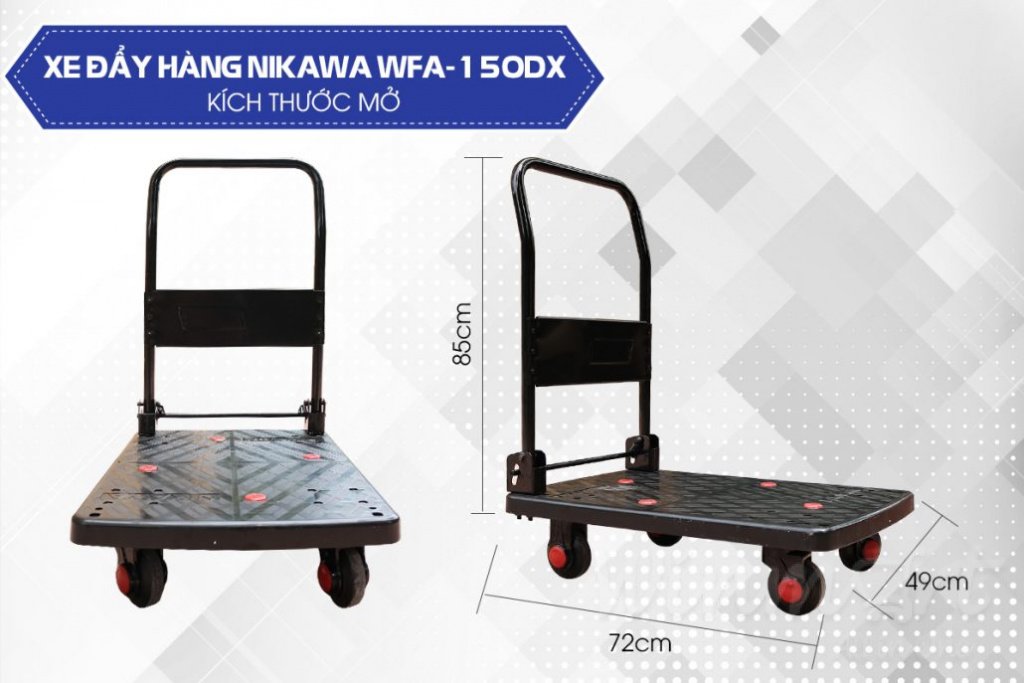 Xe đẩy hàng Nikawa WFA-150DX chất liệu cao cấp bền bỉ