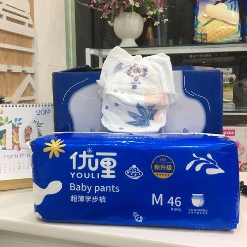 48 miếng Tã dán Youli Baby Pants size M cho bé từ 6kg đến 11kg _Winmart.onl