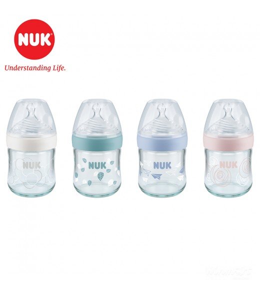 Bình sữa NUK PP Nature Sense 150ml núm ti Silicone S1 - M hàng đạt tiêu chuẩn chất lượng cao