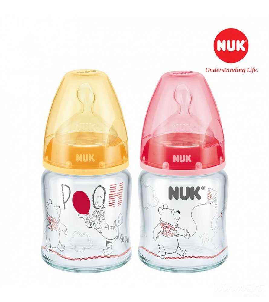 Bình sữa NUK thủy tinh Disney 120ml núm ti Silicone S1 - M giá tốt nhất tại Winmart.onl