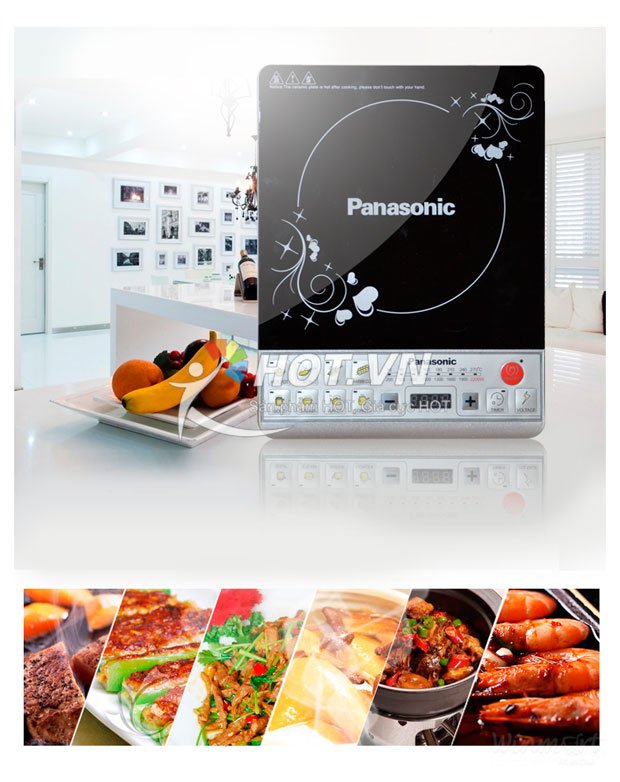 Bếp điện từ Panasonic kèm nồi inox sử dụng an toàn