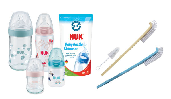 Bộ chổi cọ bình sữa NUK Deluxe đảm bảo an toàn khi sử dụng