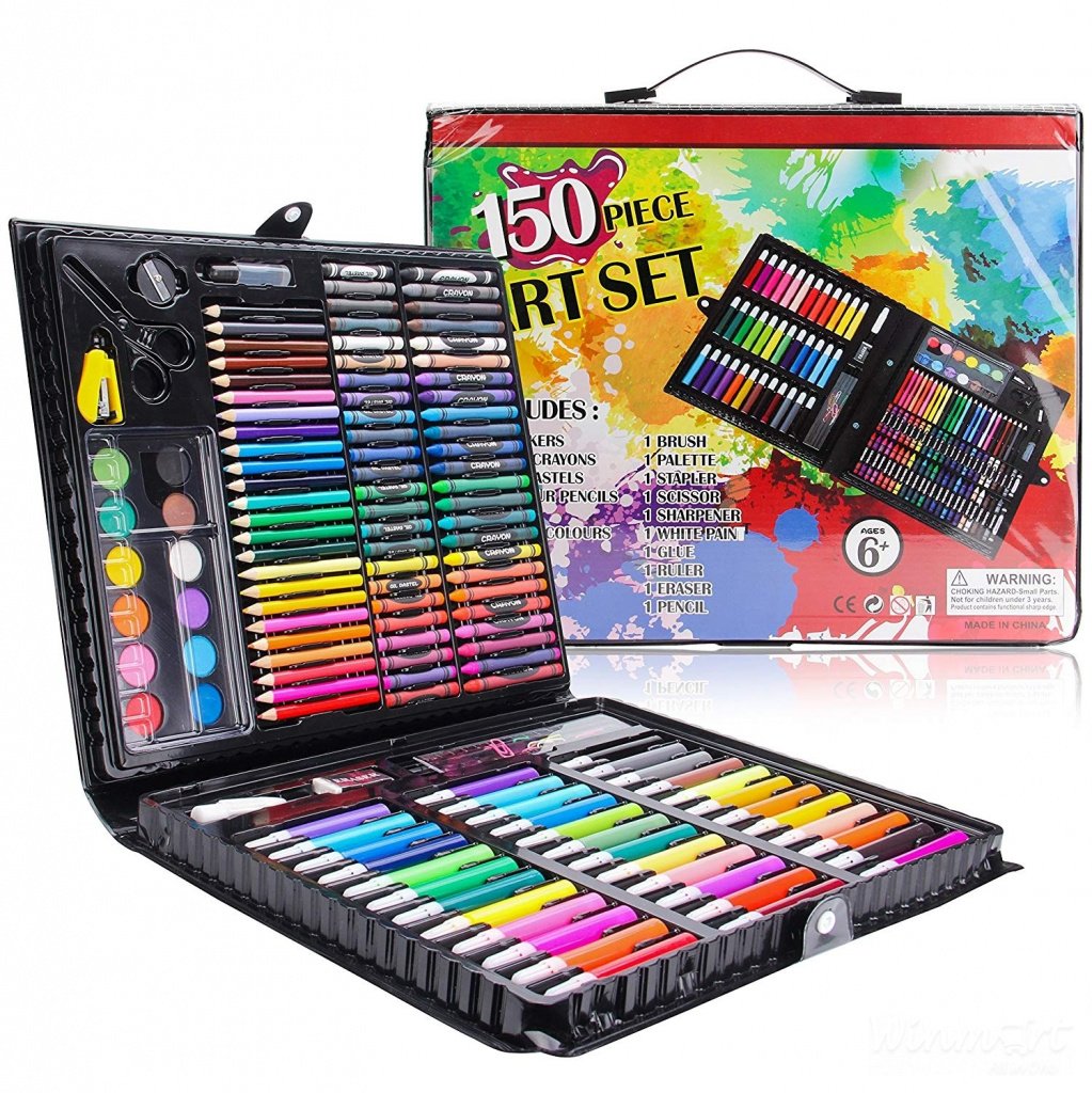 Bộ màu vẽ 150 món cho bé thỏa sức sáng tạo