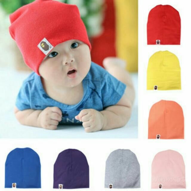 Combo 3 Mũ cotton phong cách Hàn Quốc cho bé