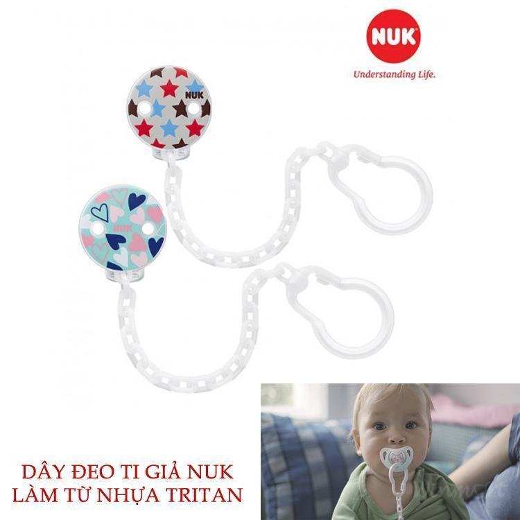 Dây đeo ti giả NUK NU28047 an toàn và tiện dụng khi sử dụng cho bé