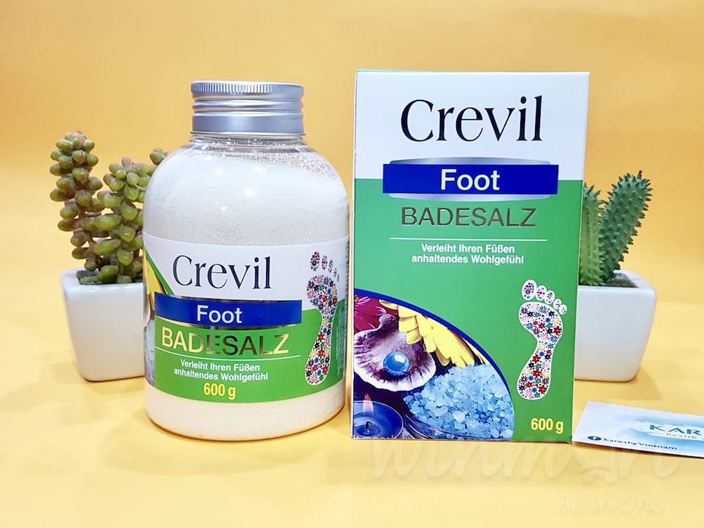 Muối ngâm chân Crevil ngừa nhiễm phong hàn