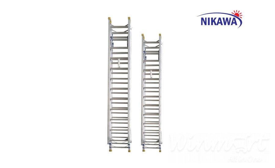 Thang nhôm 2 đoạn Nikawa NKT-A12 an toàn và tiện dụng